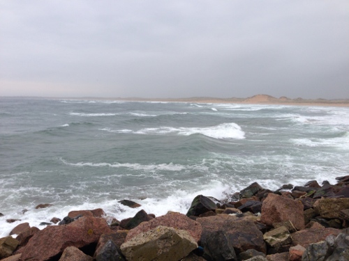 Choppy sea off Fraserburgh