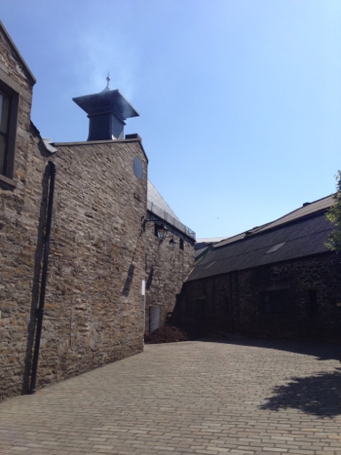 Highland Park distillery - steaming chimney