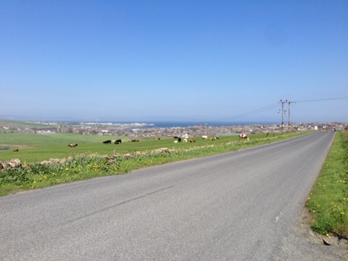 Looking back and down to Kirkwall