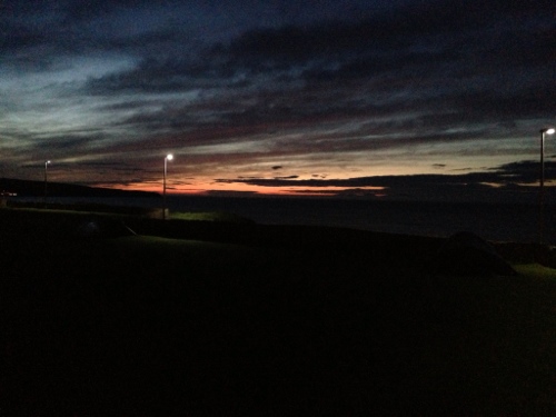 Thurso campsite - sunset
