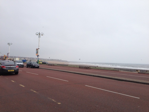 Whitburn Bay and kites Whitburn Bay and kites