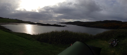Dusk at Scourie campsite
