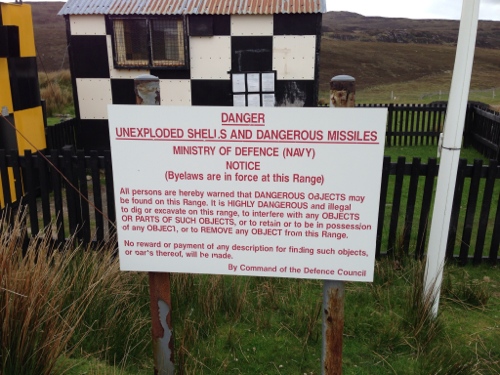 Entering the MOD firing range