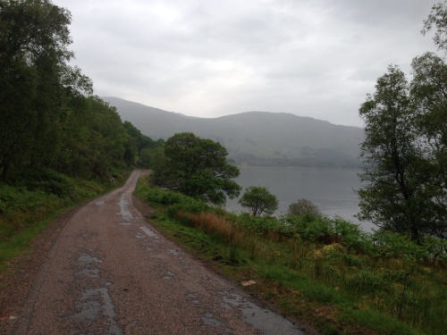 Long road around the Lochs