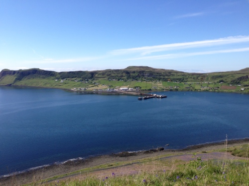 Looking down on Uig harbour