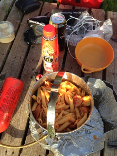 Sausage pasta in progress Sausage pasta in progress