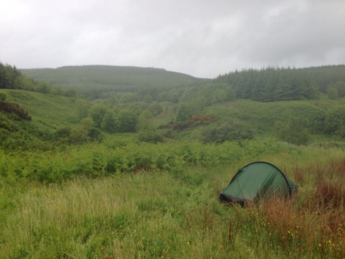 Wild camp in hills near Southend 2 Wild camp in hills near Southend 2
