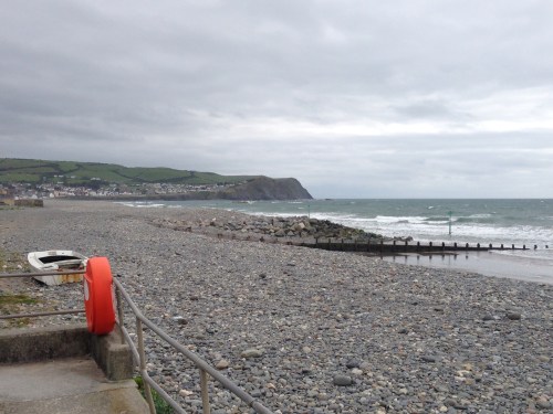 Borth beach - looking south
