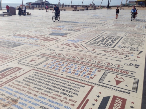 Interesting mosaic type affair on the Prom