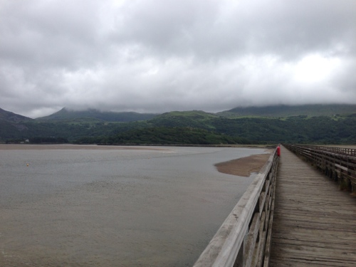 Toll bridge looking towards opposite shore from Barmouth
