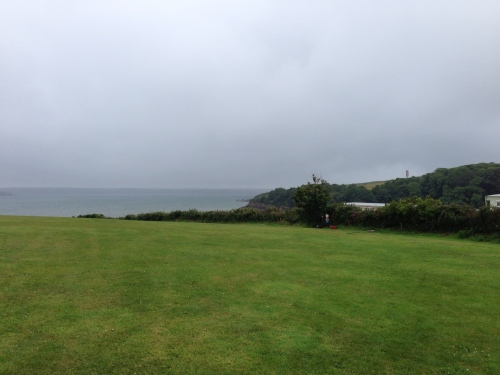 A grey morning at the Sandy Haven campsite