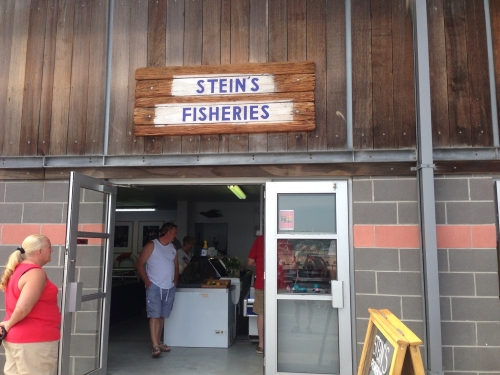 Arrival in Padstow - Stein's fishmongers and fish and chips shop
