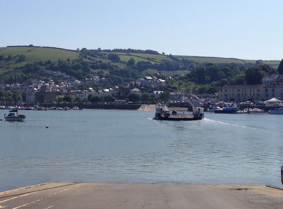 Dartmouth Chain Ferry 2 - looking back to Dartmouth