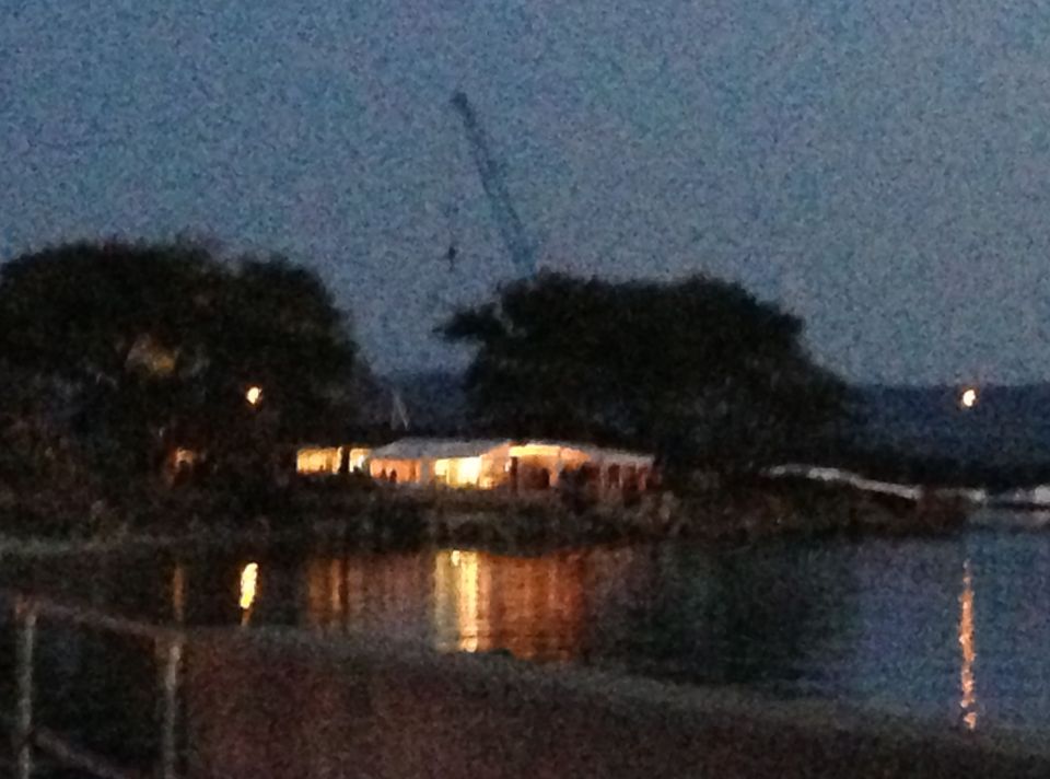 Party going on near the ferry