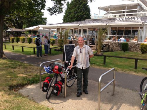 Boathouse Bar, Christchurch, with Chris B