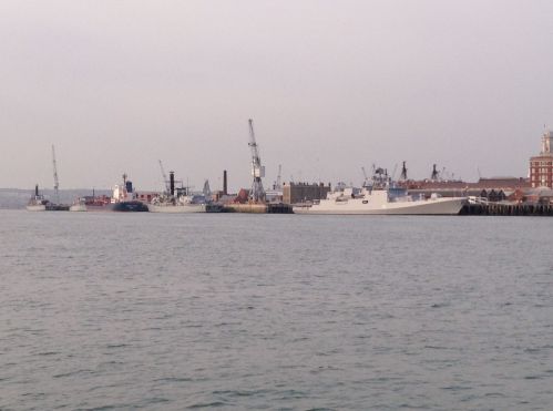 Portsmouth - Frigates moored up