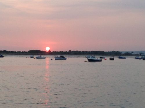 Hayling Island Ferry - sun nearly gone