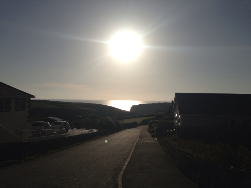 Road to Tintagel - sun getting lower