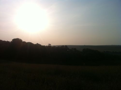 Sunrise on the South Downs