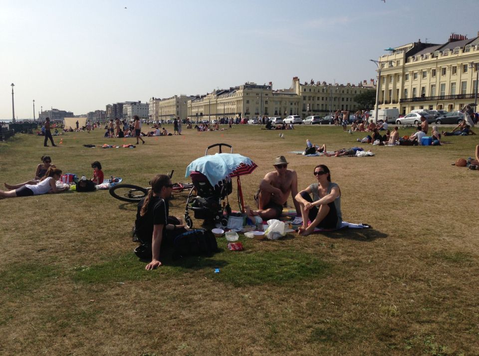 Brighton Seafront - meeting up with Caroline, Roger and Jasmine