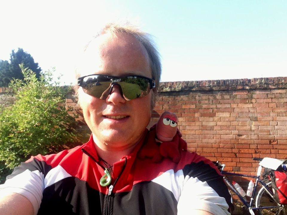 Lobster and I ready to hit the road to Latitude