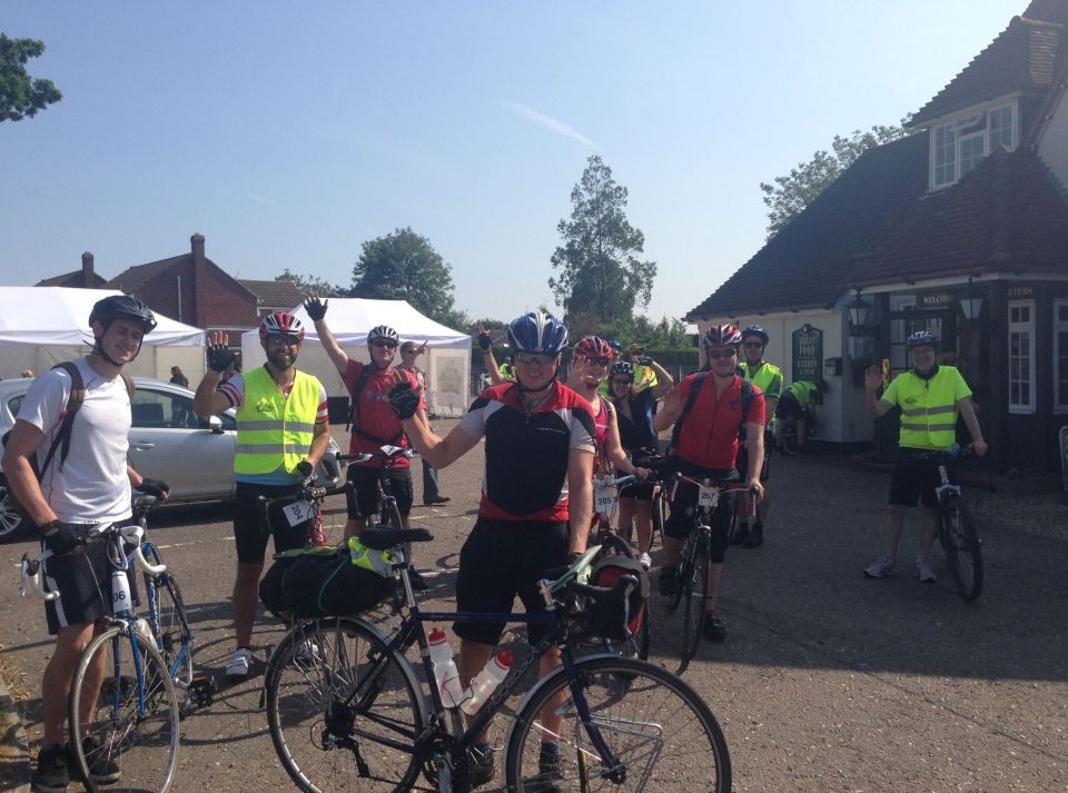 Group 1 ready to leave on Tour de Latitude