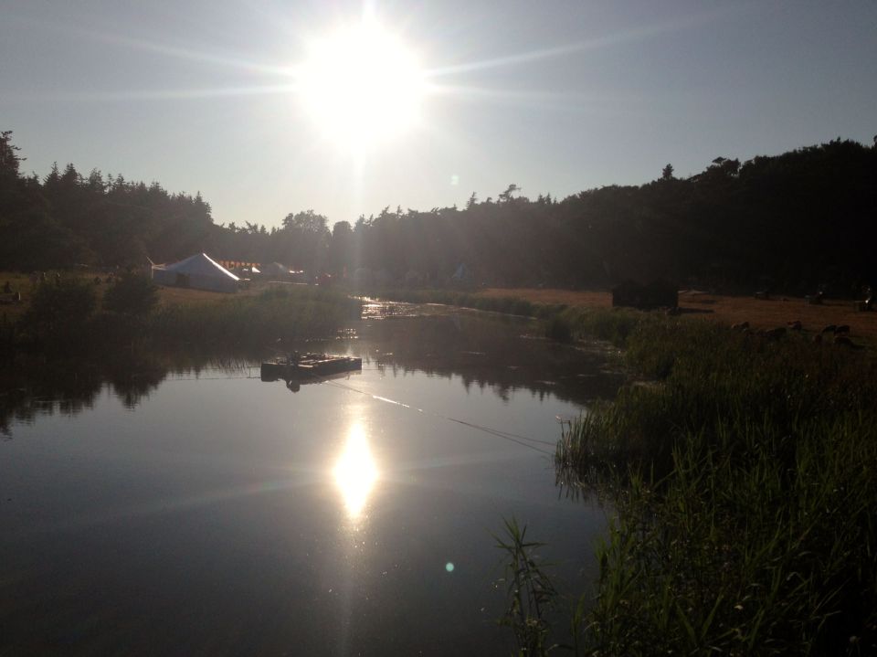 Sunshine over the lake at Latitude