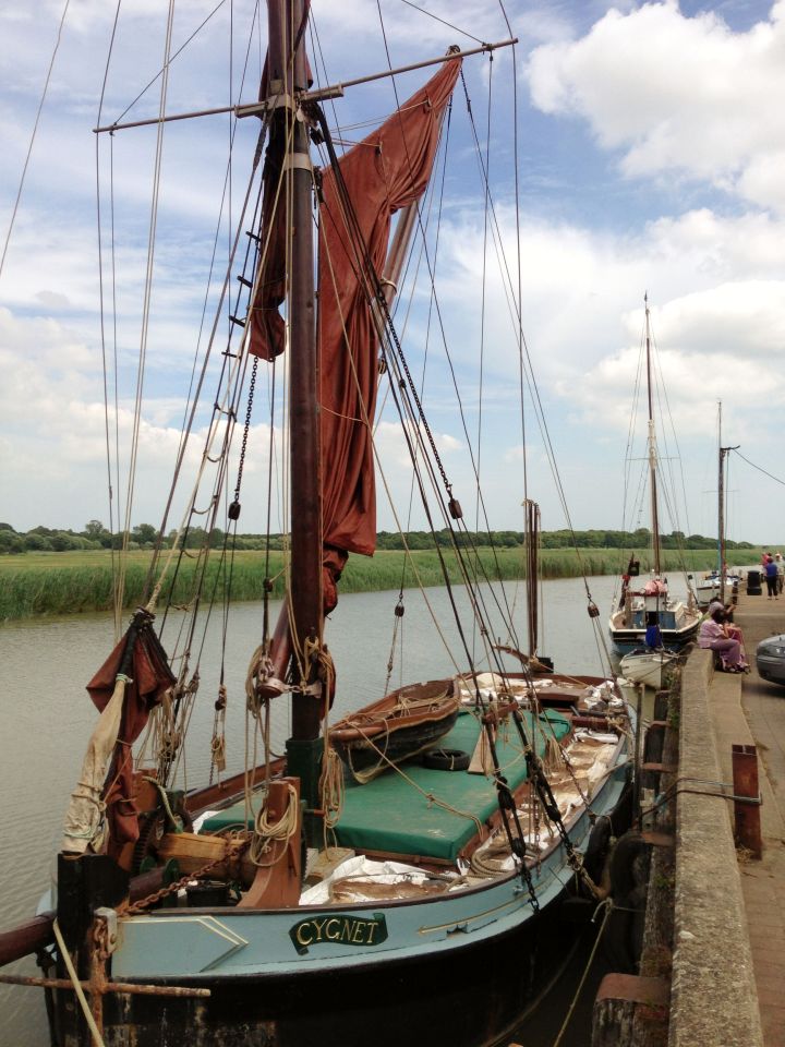 Wherry Boat on the River Alde