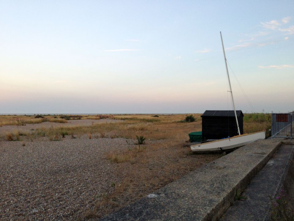 Kessingland - boat pulled up