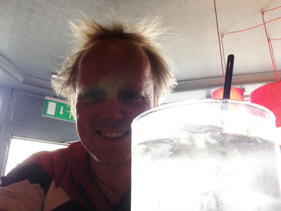 The G&T made my hair go funny