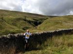 Ascending Whernside - waterfall