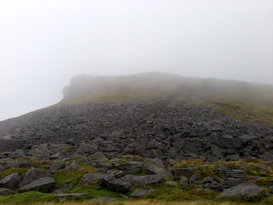Pen y Ghent - low cloud abounds