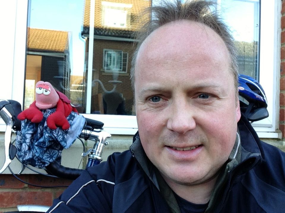 Whistlefish Court - Lobster and I. Temperature not above 1 degree yet.