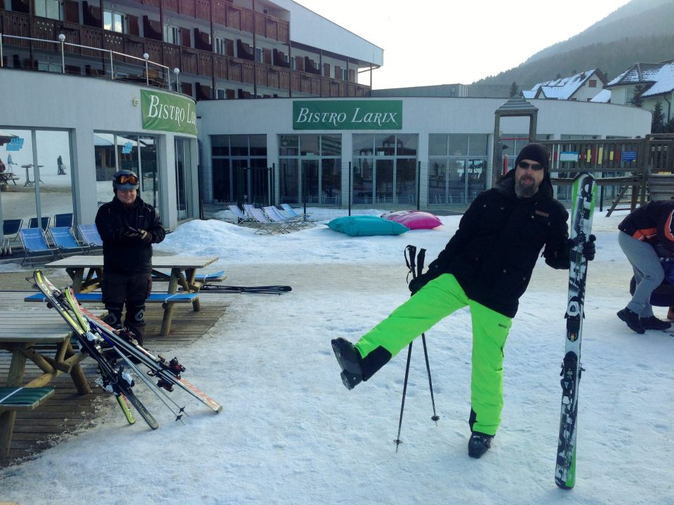 Kranjska Gora - Chris' trousers are very green