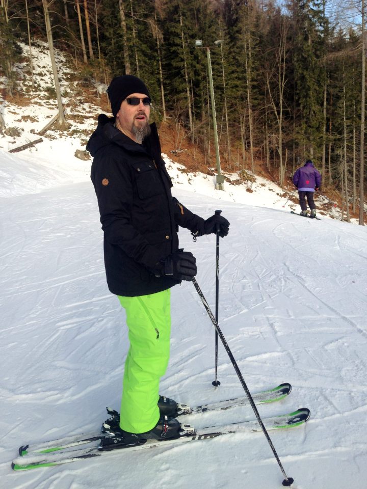 Chris' trouser - did I mention how green they are?